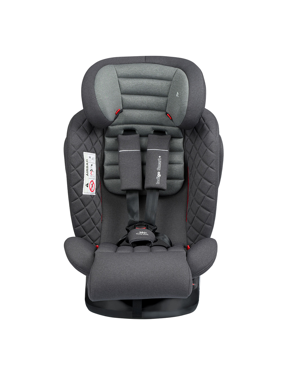 Автокресло Indigo SMART+ серый Isofix 0+/1/2/3 (0-36 кг) - фото 9
