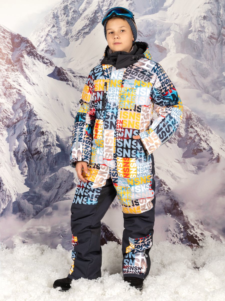 Комбинезон NIKASTYLE 8з2924 горчица/графит - фото 3