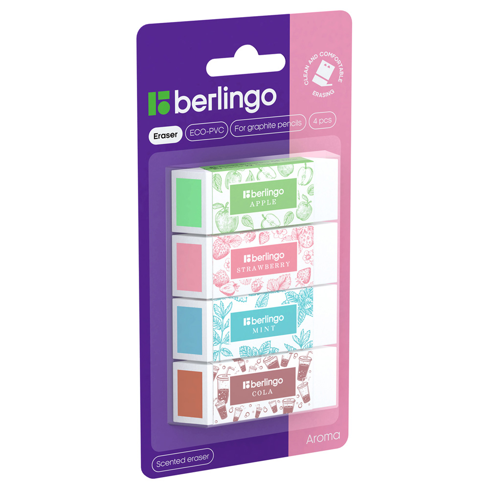 Ластик BERLINGO Aroma 4 шт. - фото 10