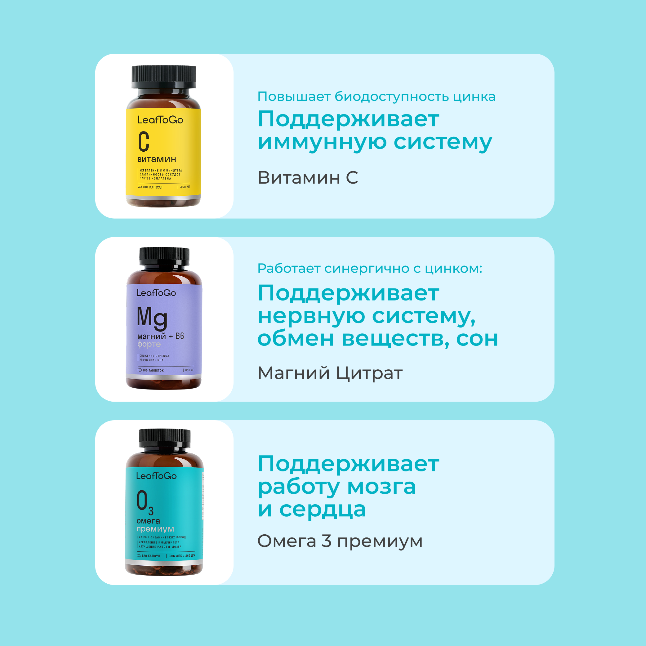 Цинк Хелатный LeafToGo 100 капсул - фото 13