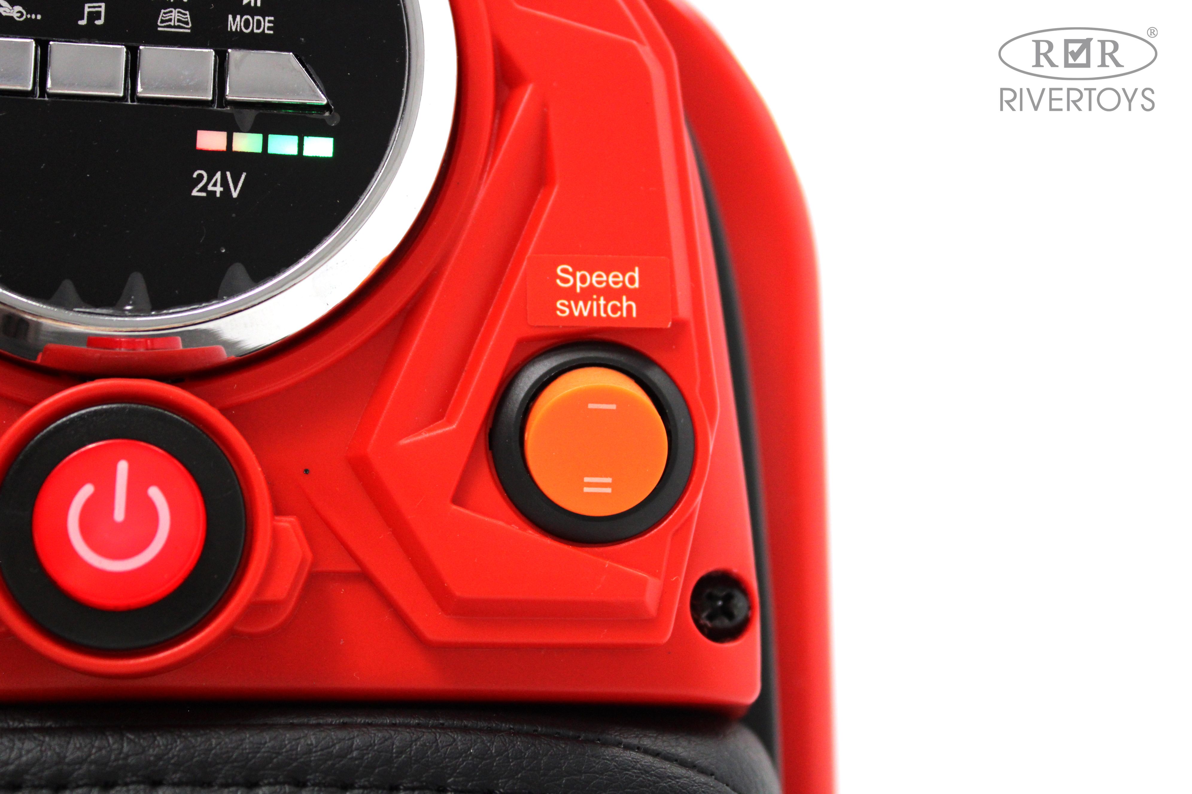Электромотоцикл RIVERTOYS A005AA-MOTO-RED - фото 7