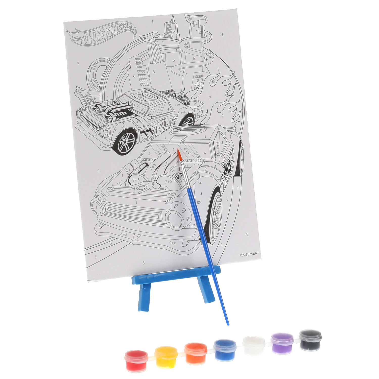Набор для творчества МультиАРТ Hot Wheels роспись красками - фото 5