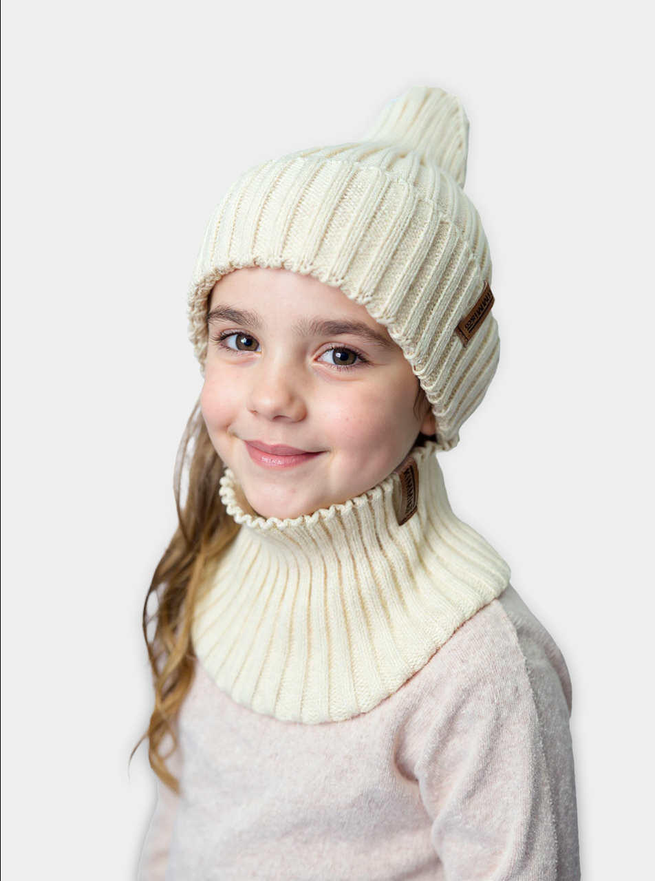 Шапка KiMMi co К-Ш-1608124 молочный - фото 2