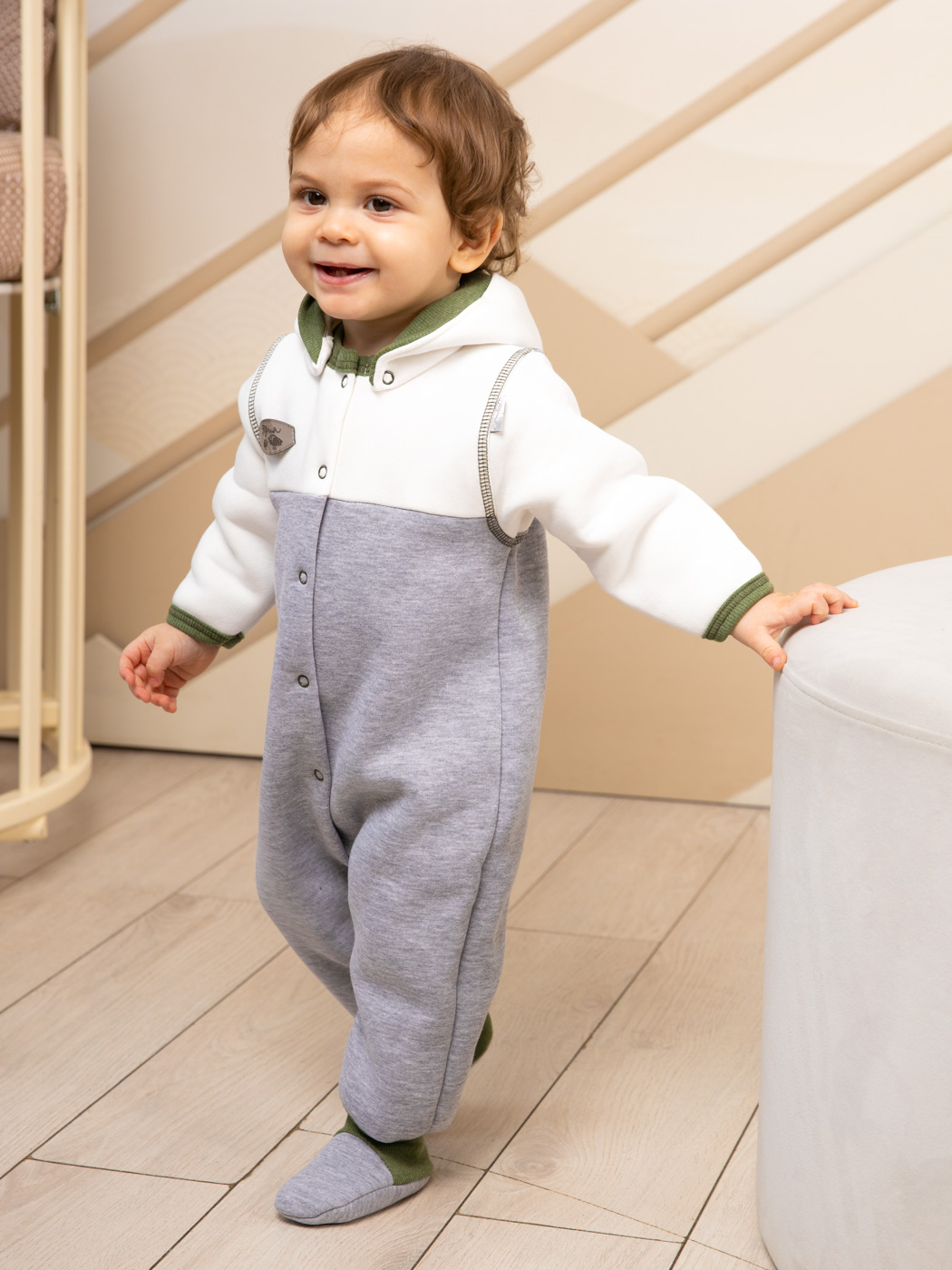 Изображение товара Детский зимний комбинезон ТРИЯ 56 высокого качества с утеплением