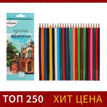 Карандаши цветные Calligrata 24 шт.