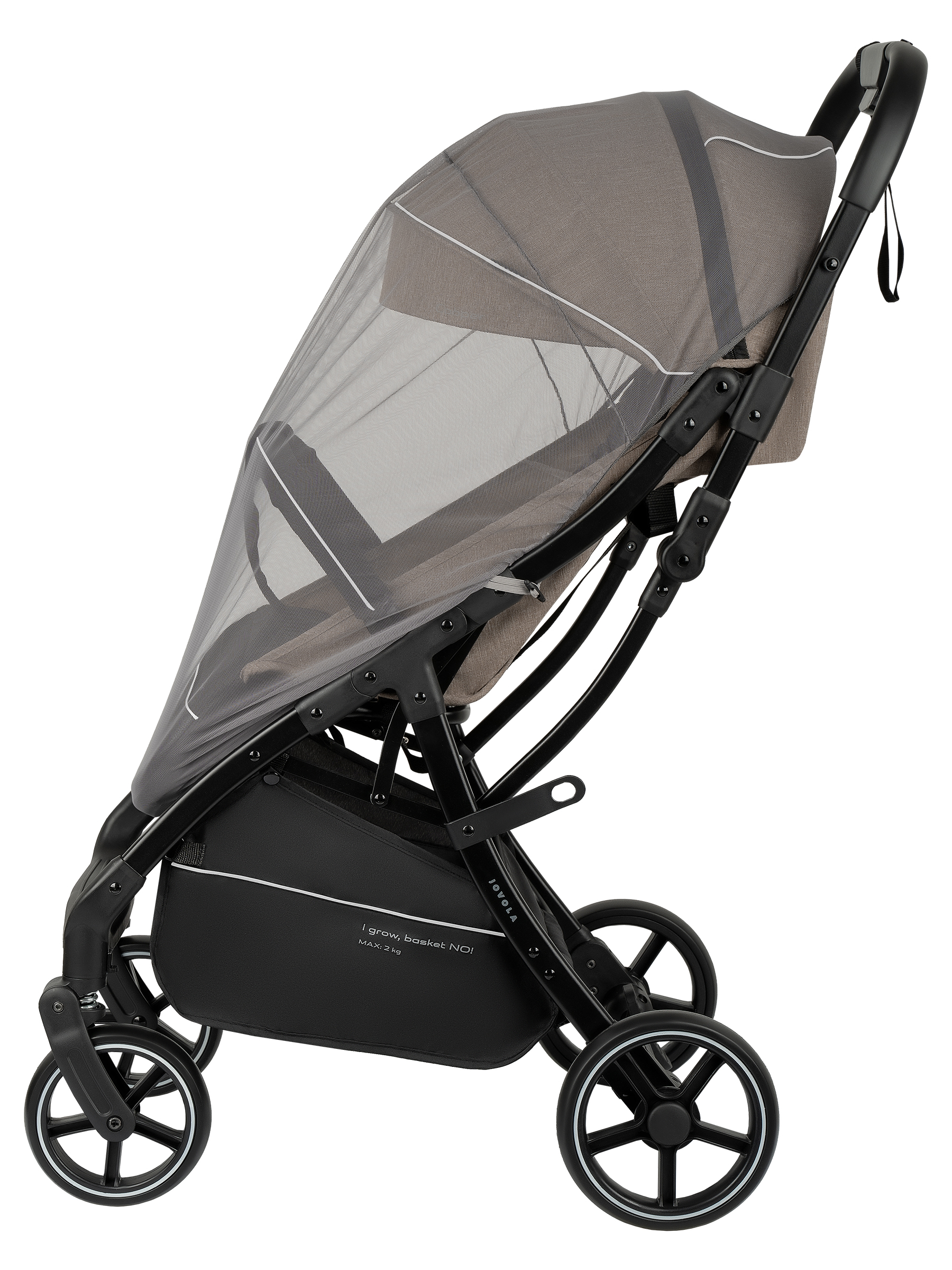 Коляска прогулочная JOVOLA Cooper темно-бежевый - фото 24
