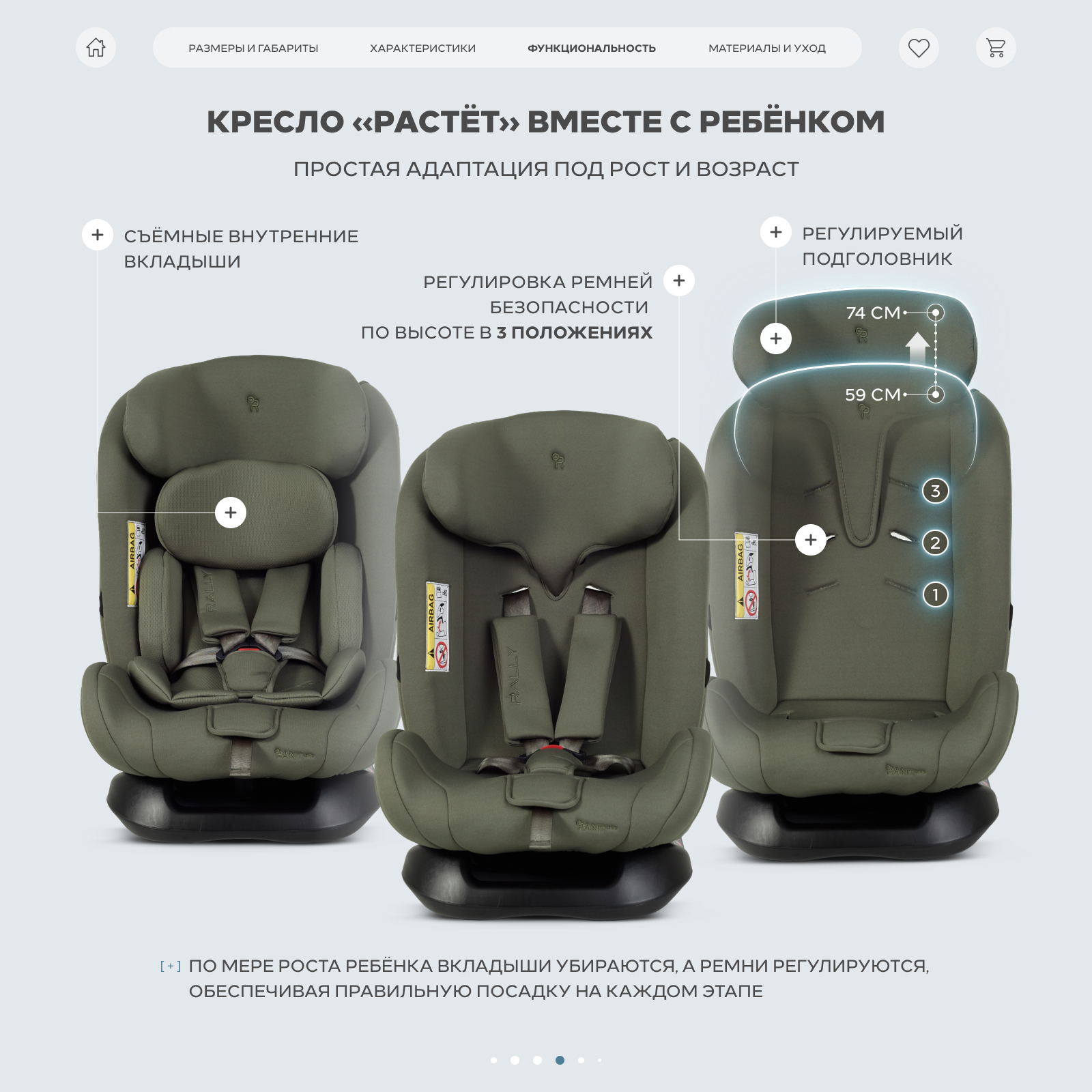 Автокресло Rant Rally Next 0+/1/2/3 (0-36 кг) зеленый - фото 9