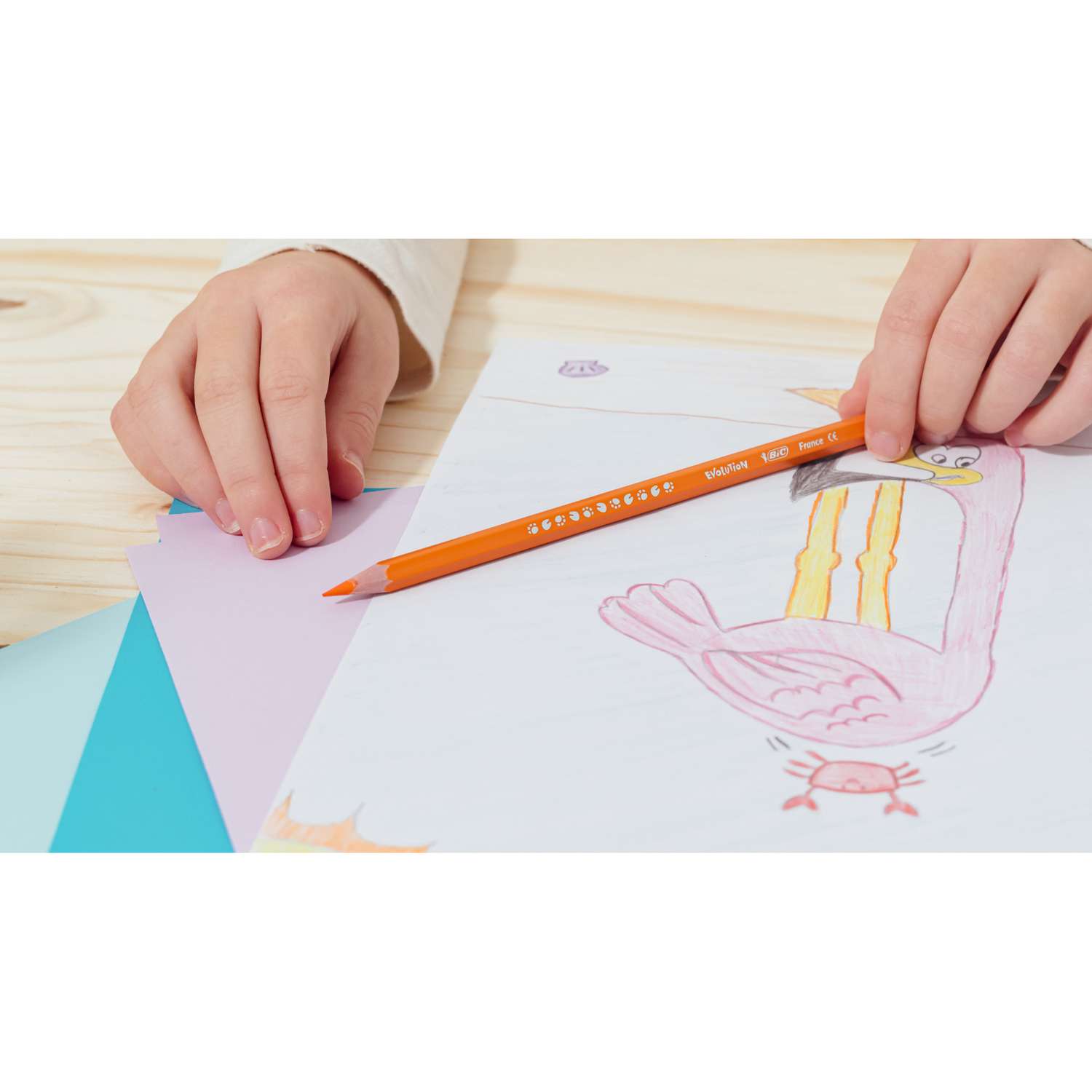 Карандаши цветные BIC Kids 18 шт. - фото 10