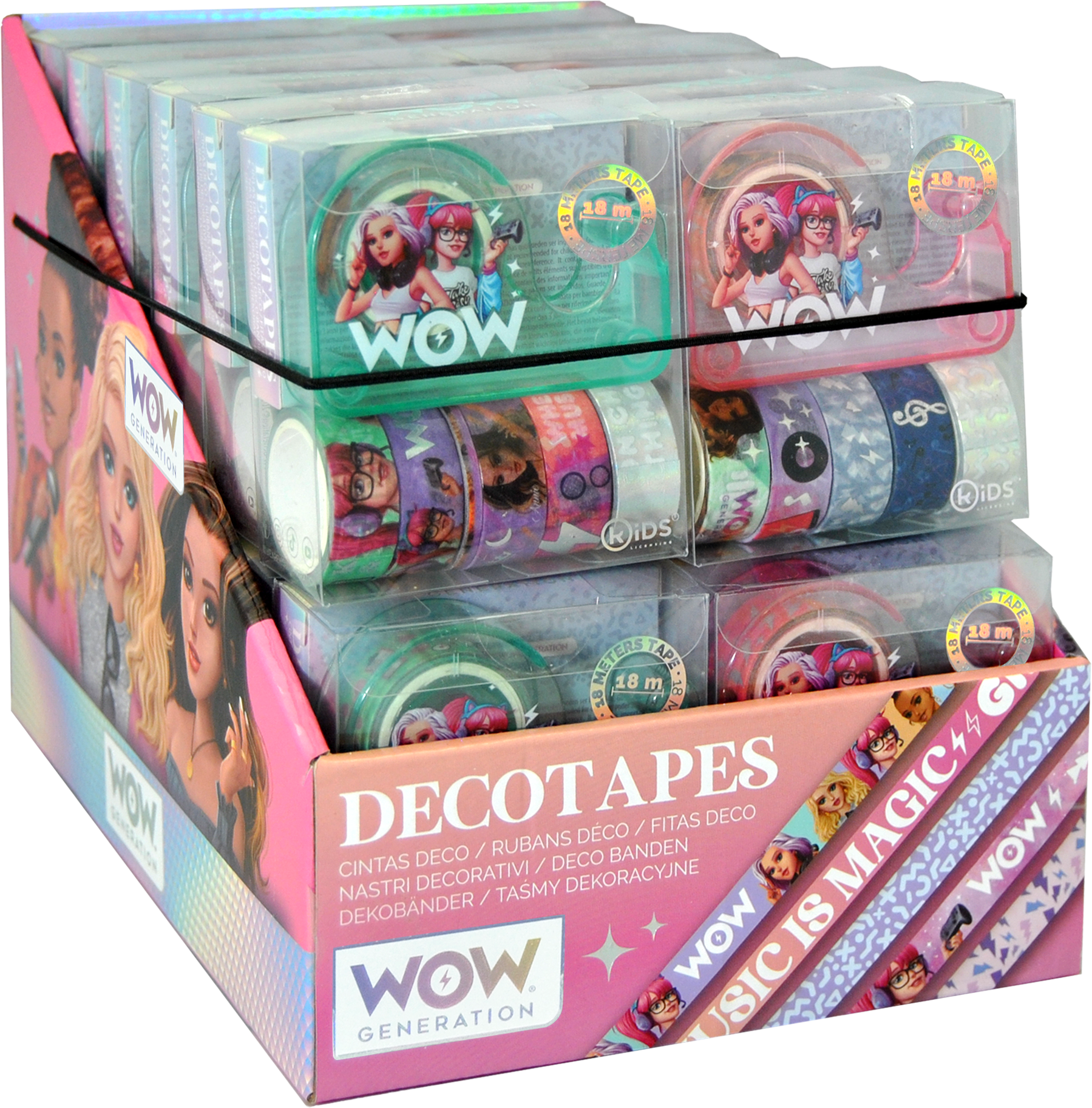 Клейкая лента WOW Generation цветной - фото 5