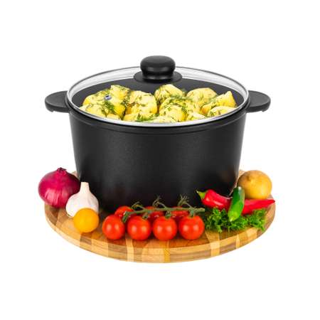 Кастрюля Elan Gallery 4 л ГАРМОНИЯ ВКУСА Черный Оникс с крышкой D22