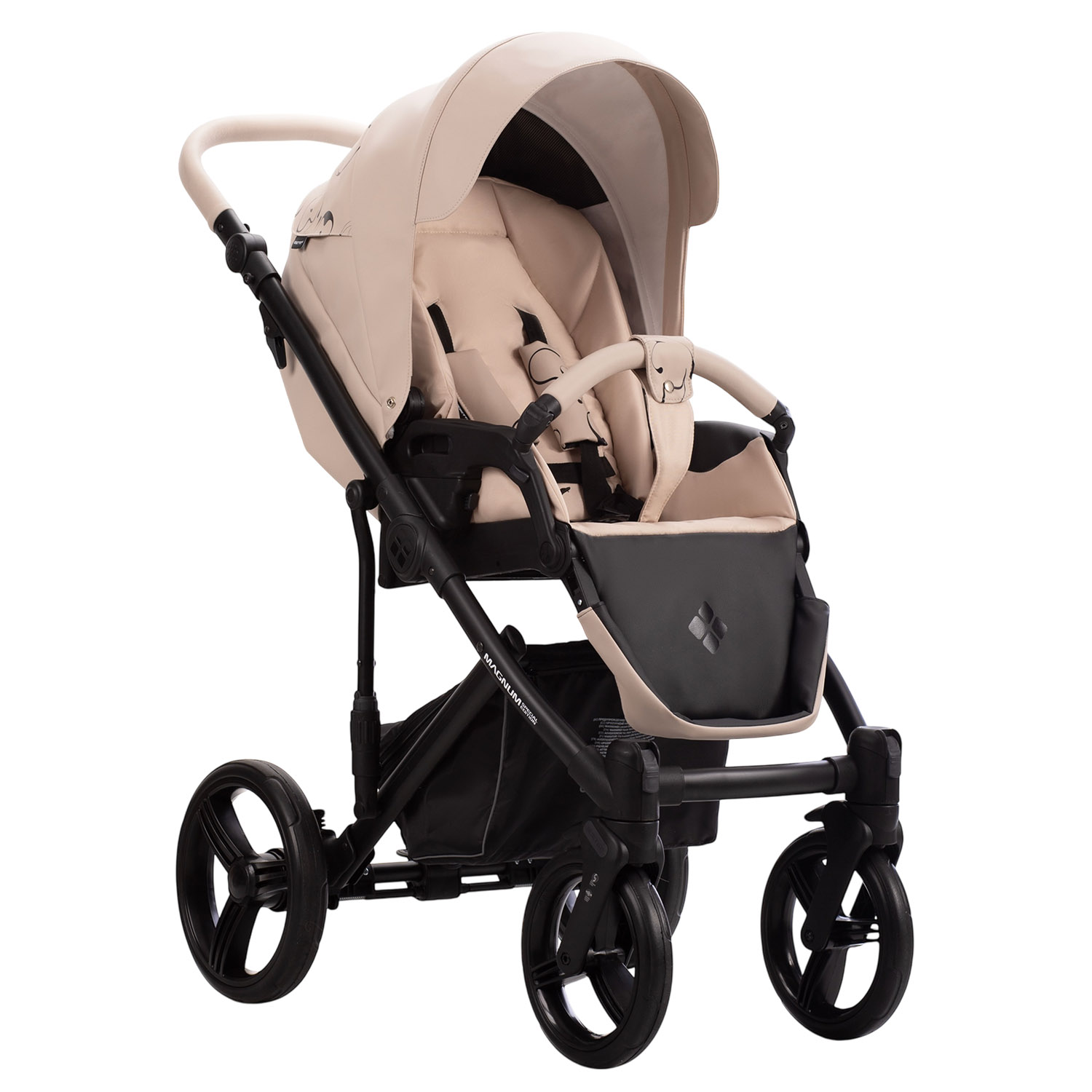 Коляска 2в1 Bebetto Magnum Light SE Pro бежевый - фото 4
