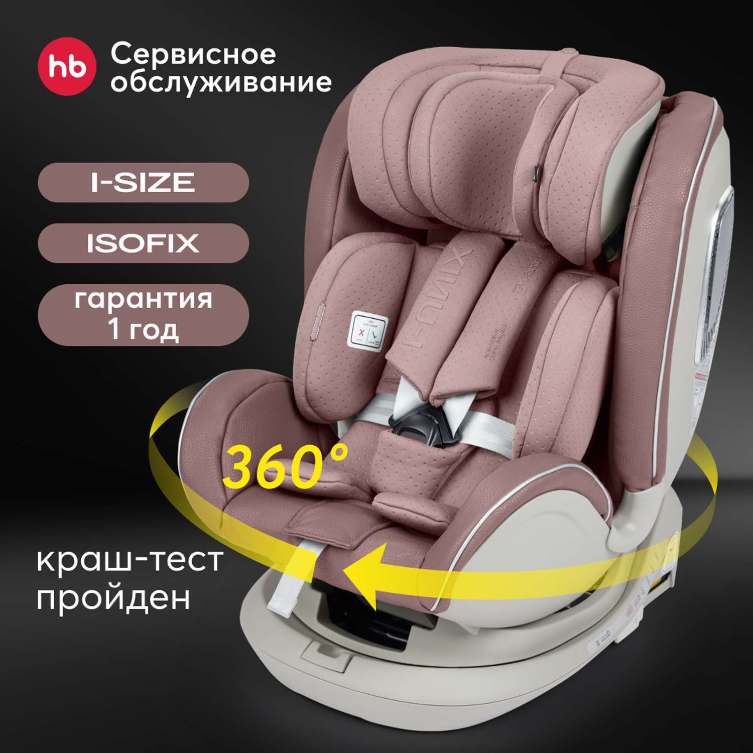 Автокресло Happy Baby I-Unix Isofix 0+/1/2/3 (0-36 кг) - фото 12