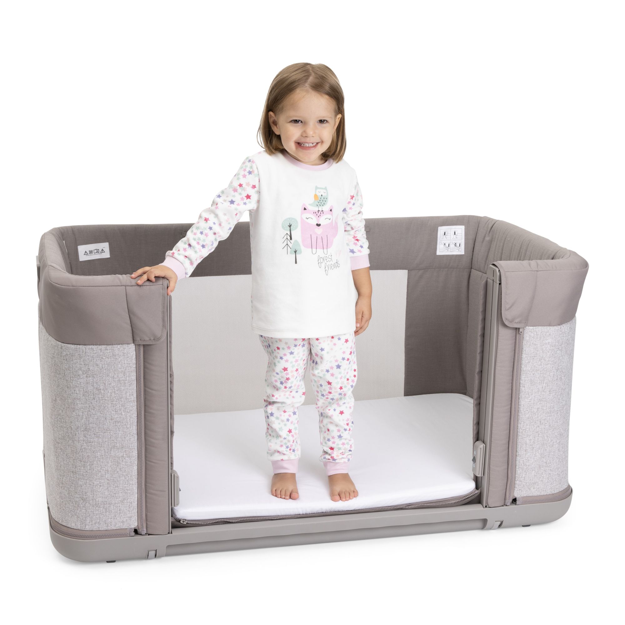 Детская кроватка Chicco Next2Me Forever 3в1 с рождения до 4 лет Almond прямоугольная, без маятника - фото 7