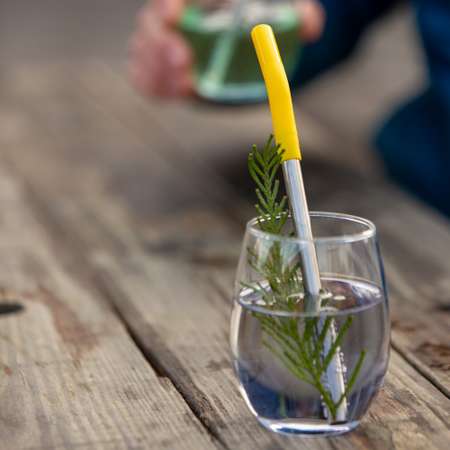 Трубочки для стаканов Klean Kanteen Straw 8мм 4 шт короткие с ёршиком