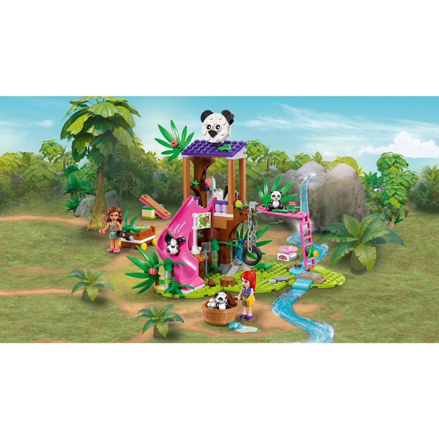 Конструктор LEGO Friends Домик для панд на дереве блочный - фото 13