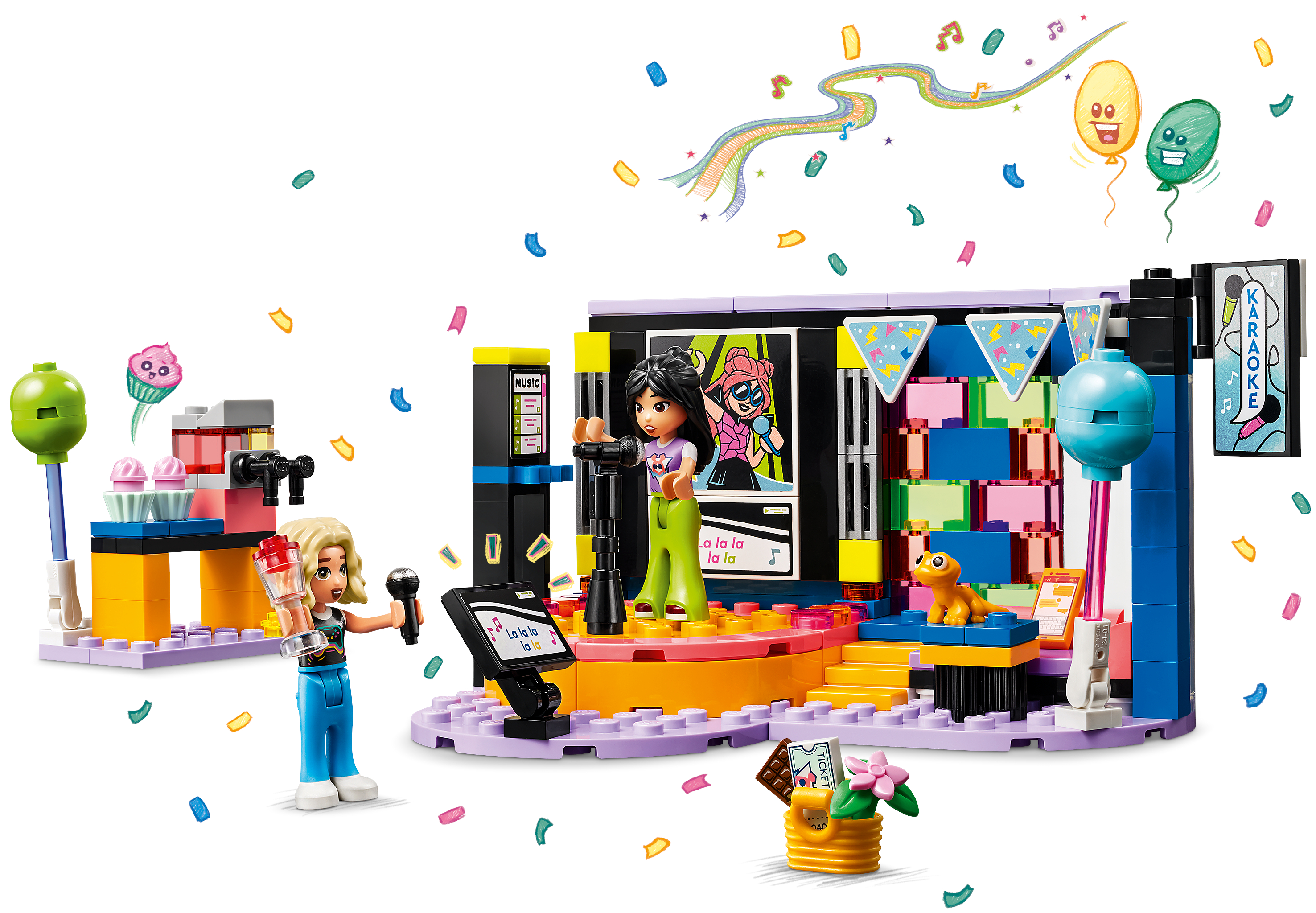 Конструктор LEGO Friends Караоке музыкальная вечеринка блочный - фото 2