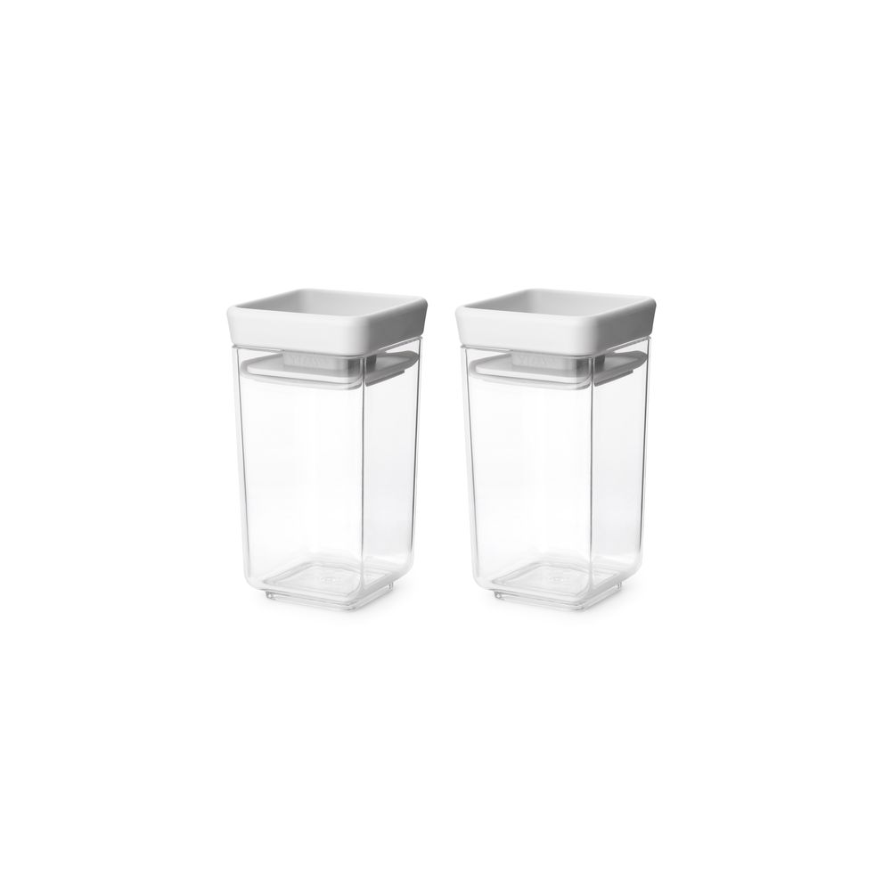 Набор модульных контейнеров Brabantia Tasty+ 150мл 2шт светло-серый 230585 - фото 1