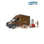 Грузовик Bruder Mercedes Служба доставки с водителем