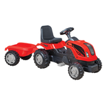 Трактор MIKROMAX TOYS с прицепом красный