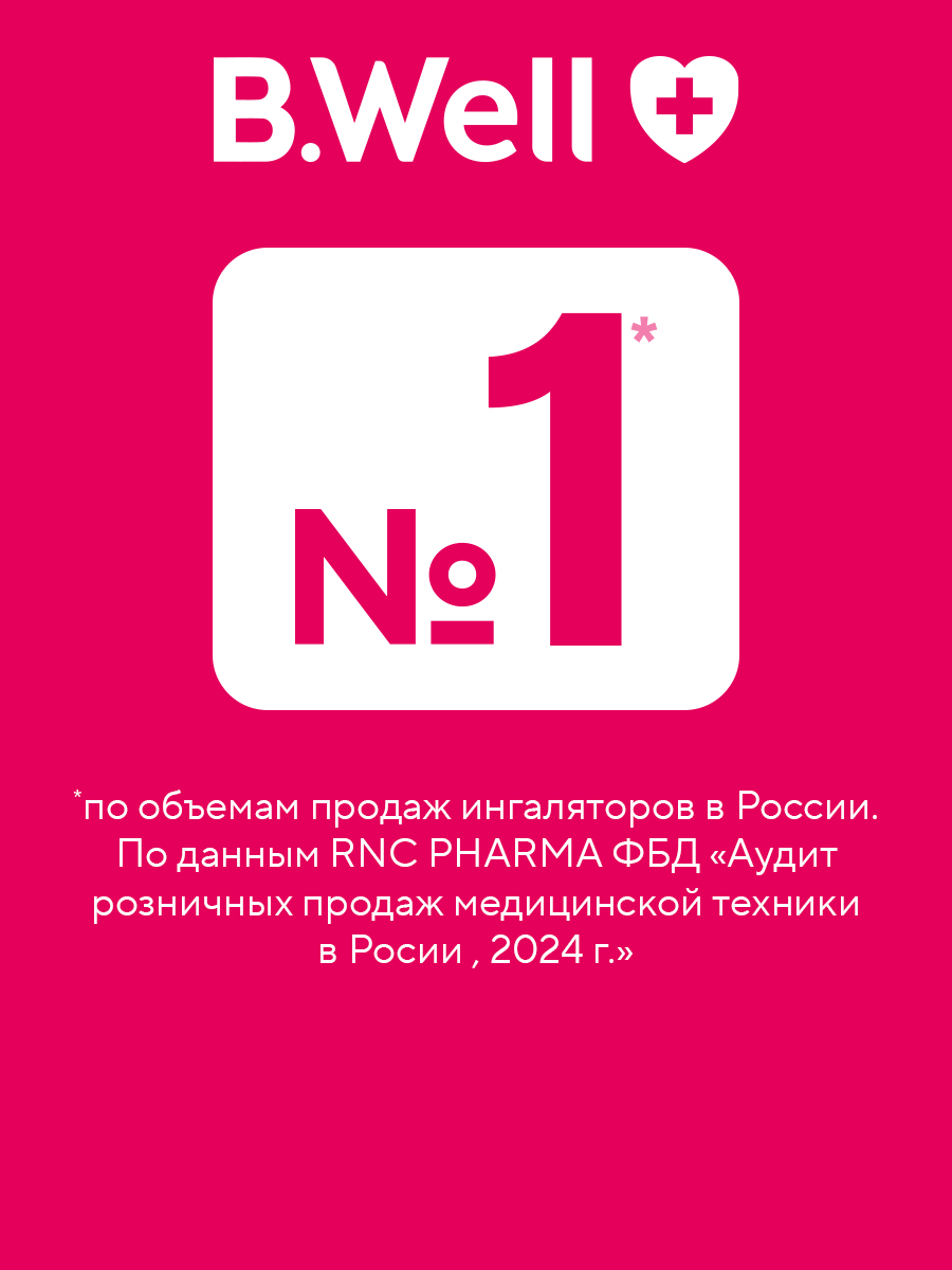 Ингалятор медицинский B.Well MED-120 cord - фото 15