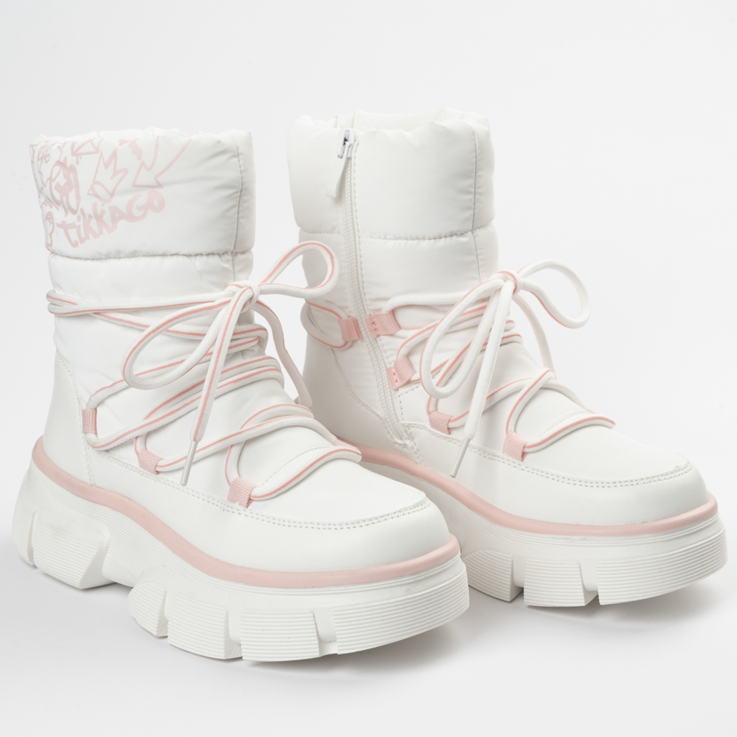 Дутики TikkaGo 5U17_202504_white-pink - фото 2