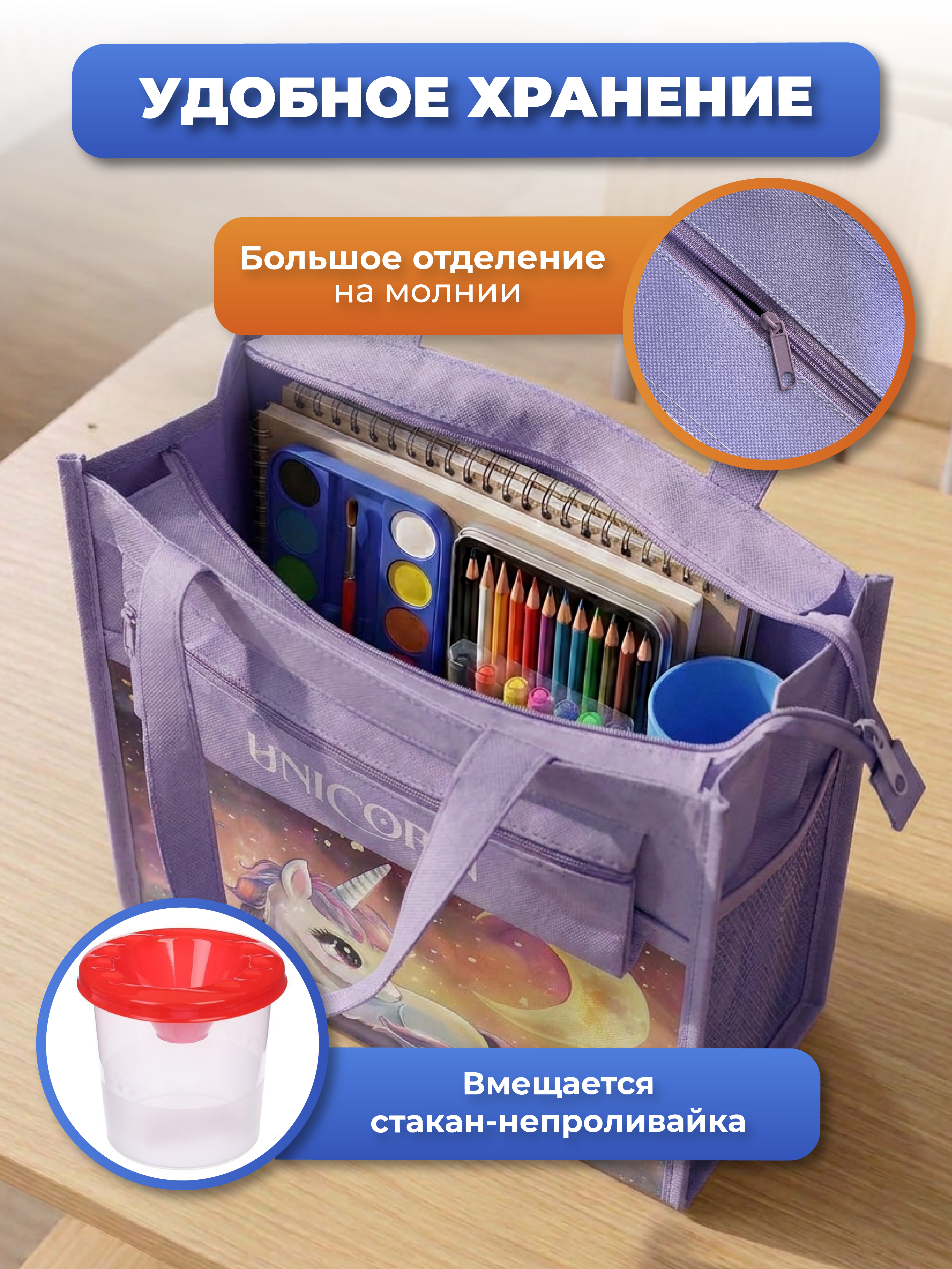 Папка с ручками AXLER для девочки школьная А4 - фото 3