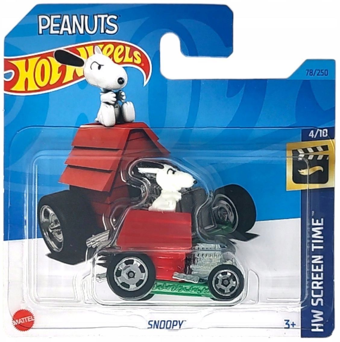 Автомобиль Hot Wheels Snoopy серия HW Screen Time 1:64 60568 - фото 2