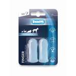 Зубная щетка-напальчник для животных M-PETS 360 градусов 2шт