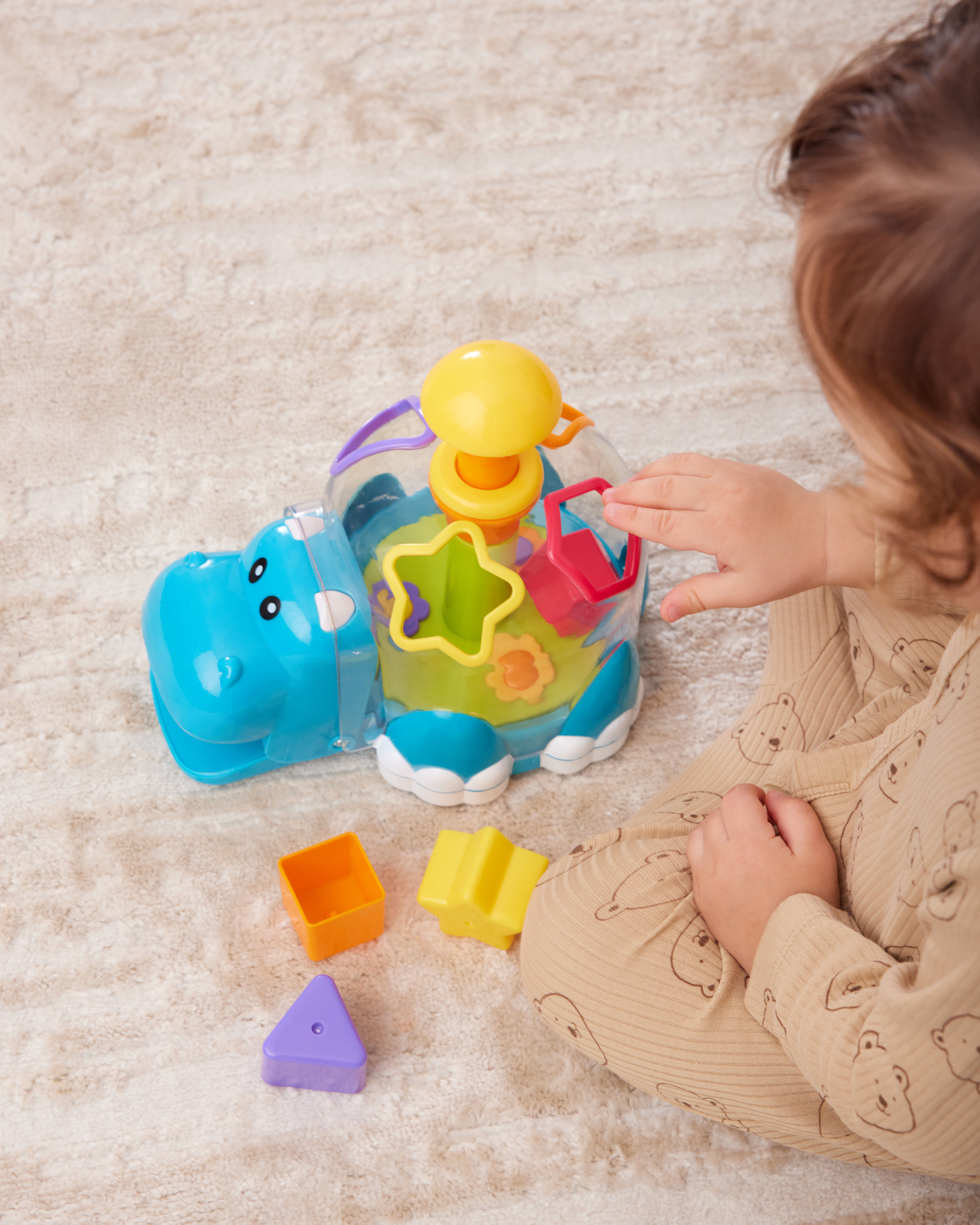 Игрушка BabyGo сортер Бегемот - фото 3