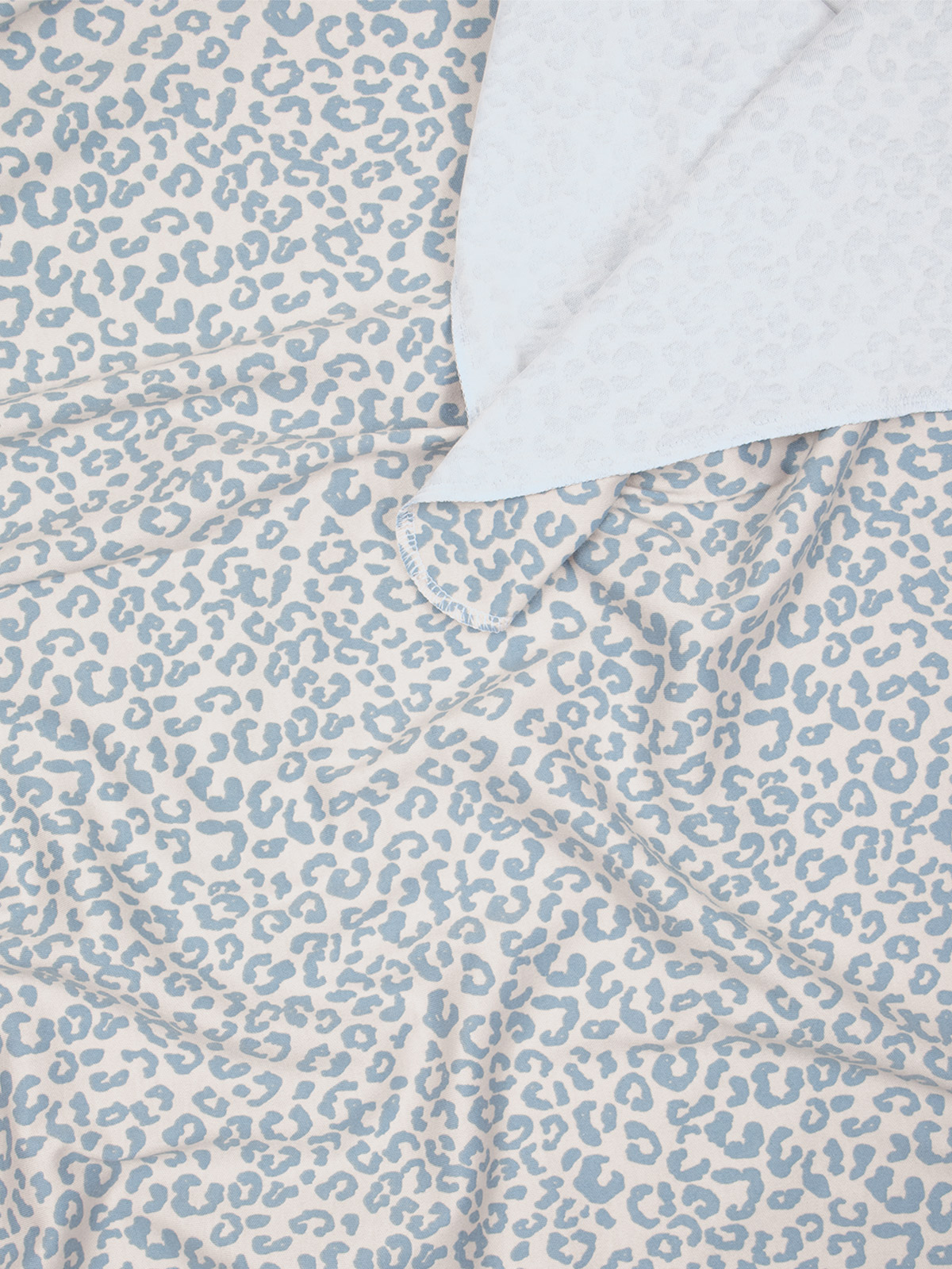 Пелёнка Mjolk Leopard Звёзды Baby Blue трикотаж 80х80 см 3 шт. - фото 3