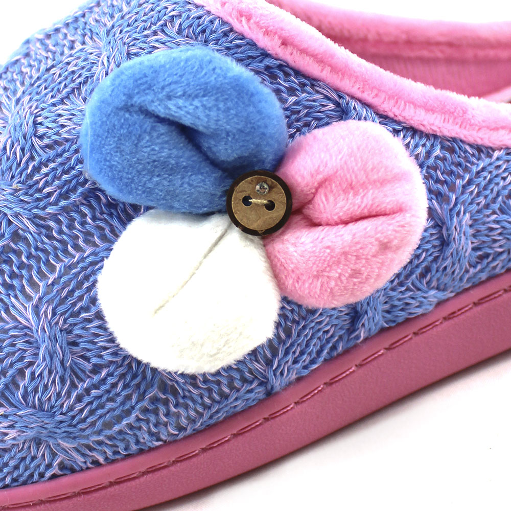 Тапочки Europen FW-170453-СВ EUROPEN Тапочки домашние,сине-розовый - фото 4