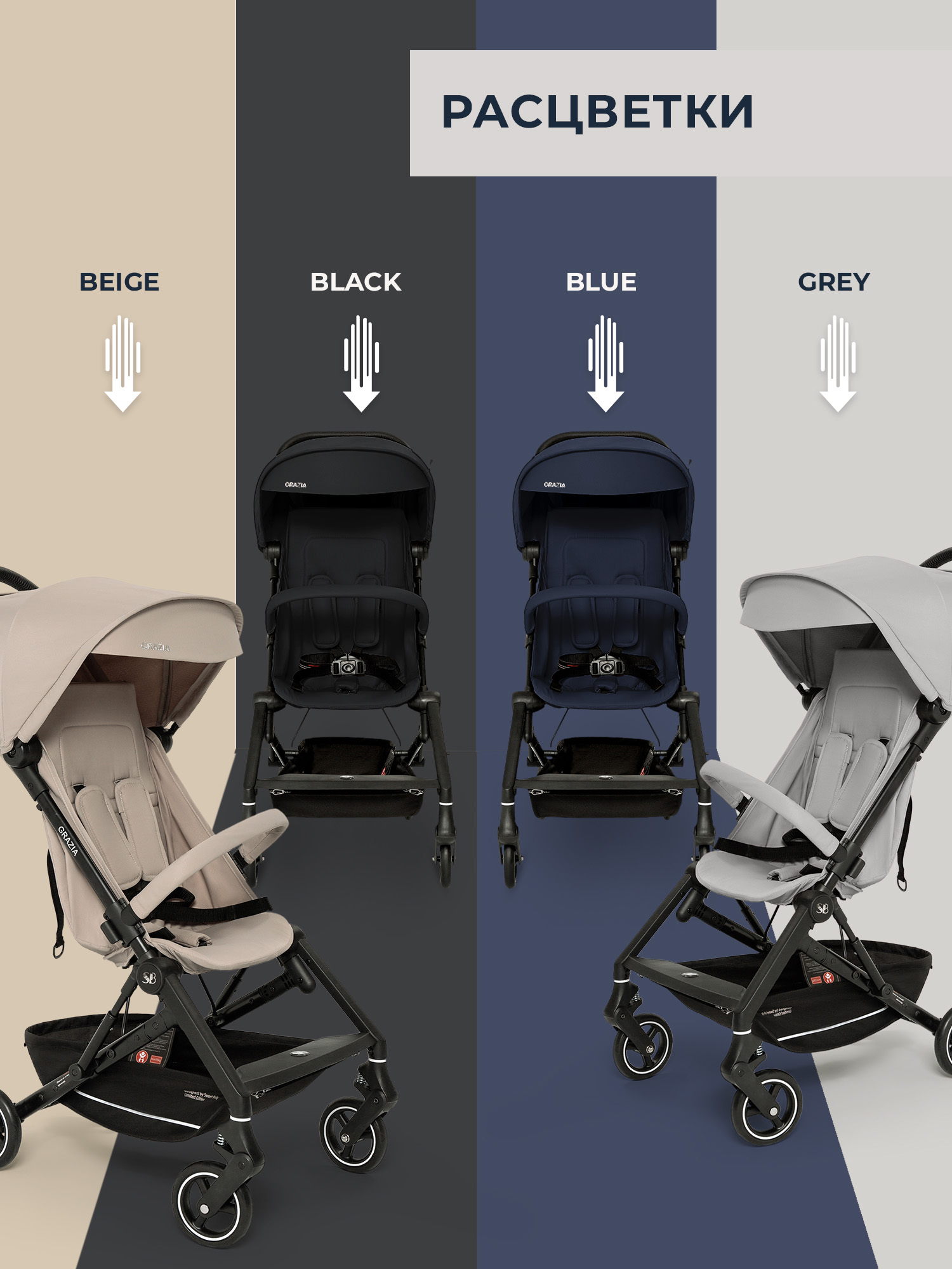 Коляска прогулочная Sweet Baby серый - фото 10