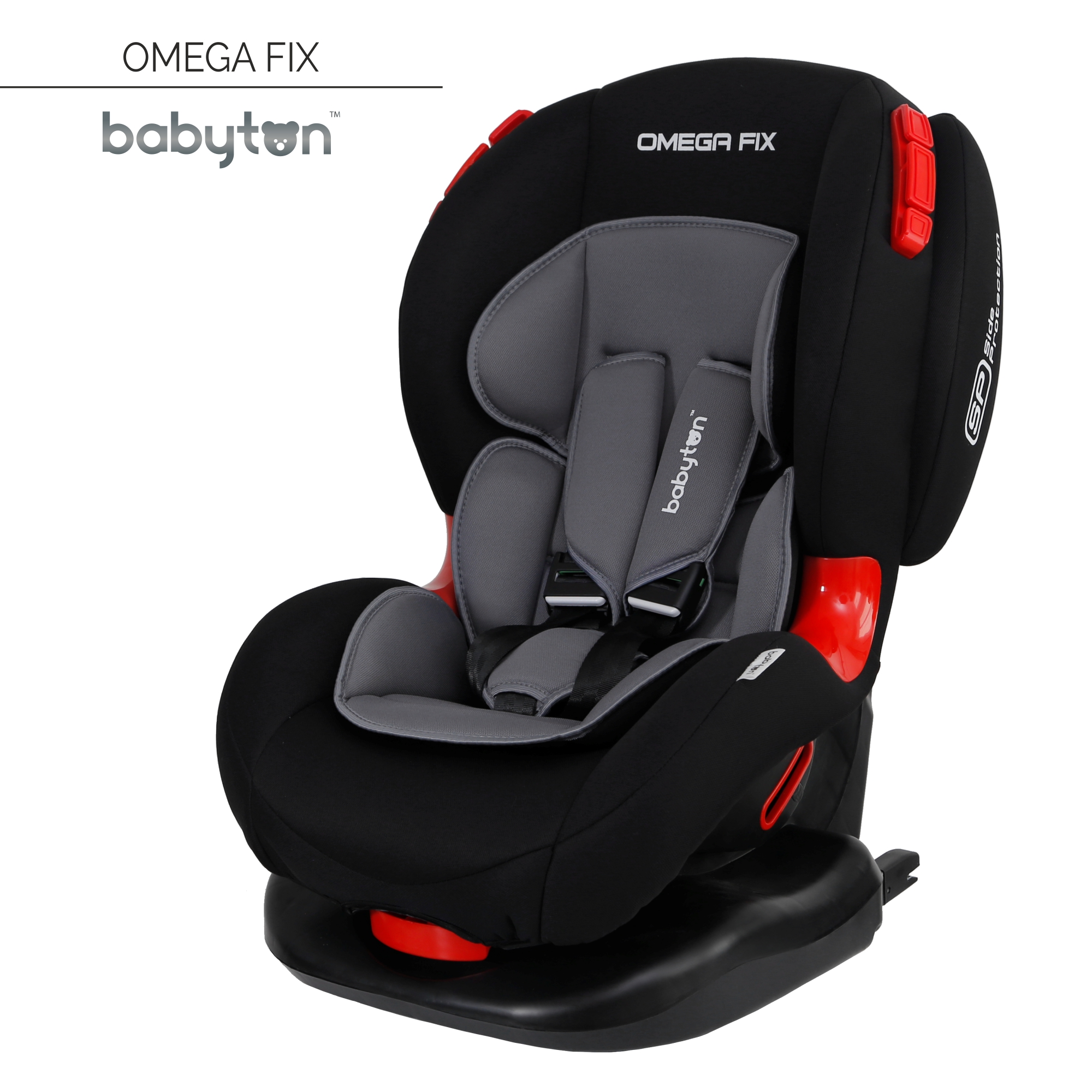 Автокресло Babyton Omega Fix Black-Grey Isofix 1/2 (9-25 кг) - фото 1