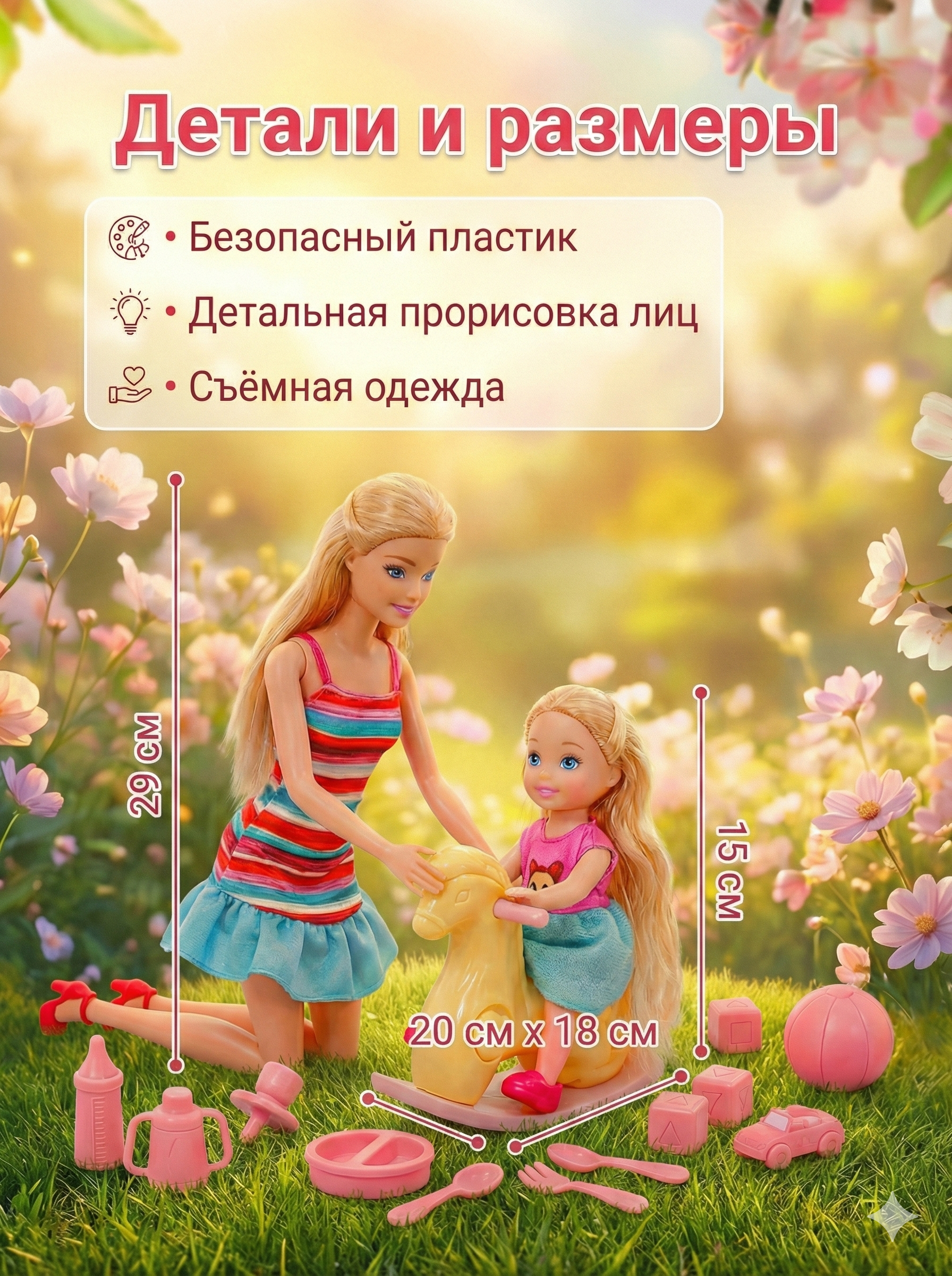 Кукла модельная SHARKTOYS с лошадкой 3590006 - фото 4