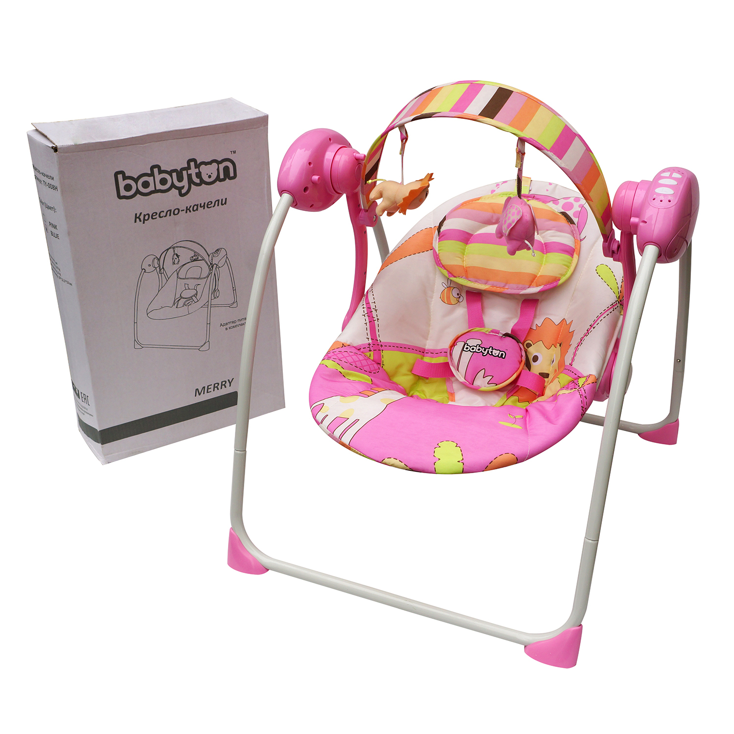Качели Babyton Merry Pink розовый - фото 5