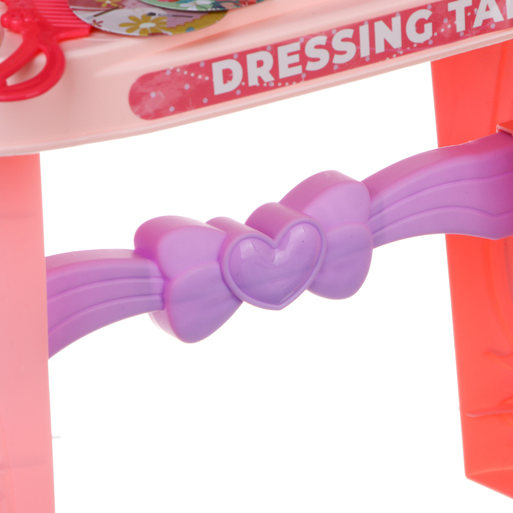 Игрушка Игроленд бижутерия, фен, косметика, маникюрный набор, инструменты, туалетный столик - фото 18