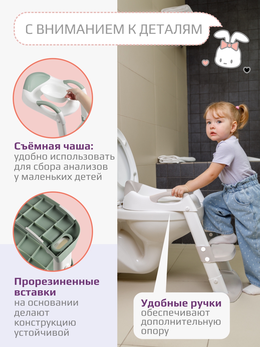 Накладка на унитаз KidWick Whale Soft зеленый - фото 10