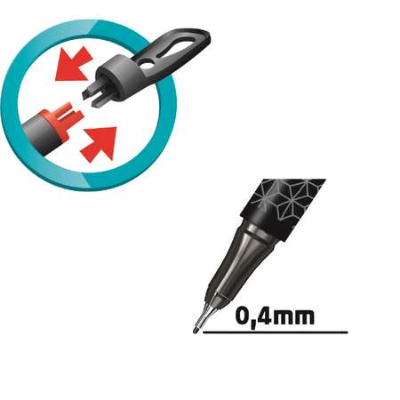 Ручка капиллярная MAPED 10 шт.