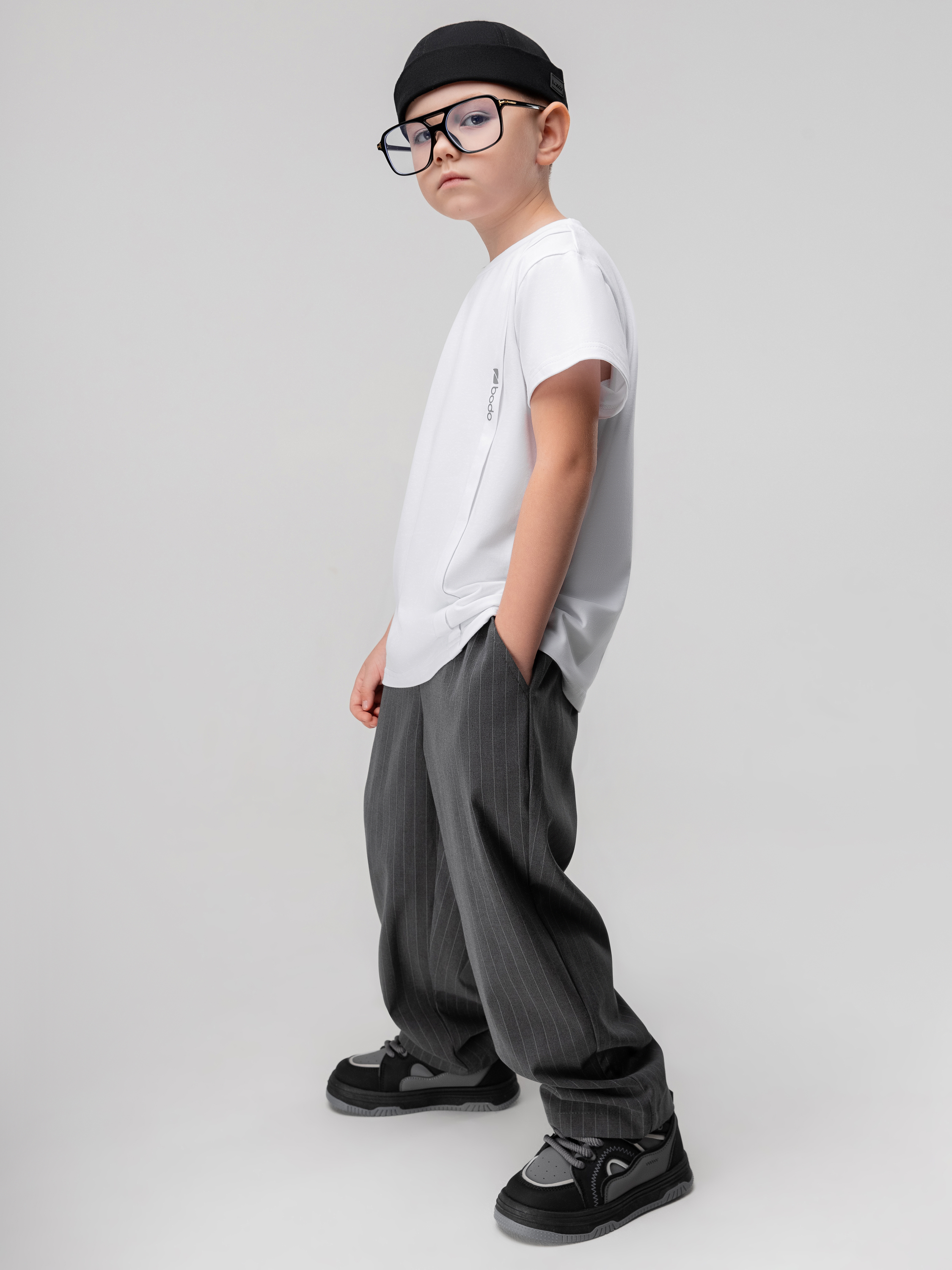 Брюки Bodo 6-638MU_серый (белый) - фото 3