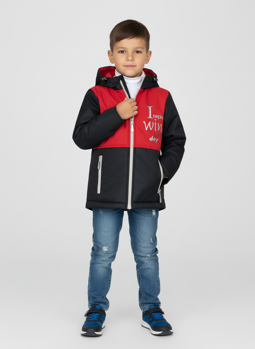 Куртка Arctic kids 70-023/1 черный - фото 1