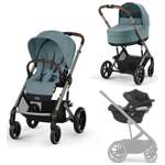 Коляска 3в1 Cybex Balios S Lux 3в1 2025 синий