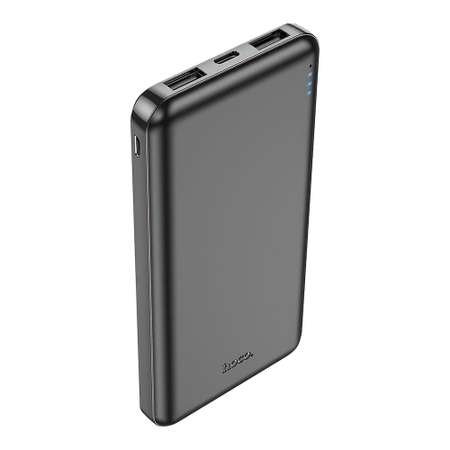 Внешний АКБ hoco J100 High-ranking 10000mAh 2xUSB 1xUSB-C 2.1А Li-Pol черный