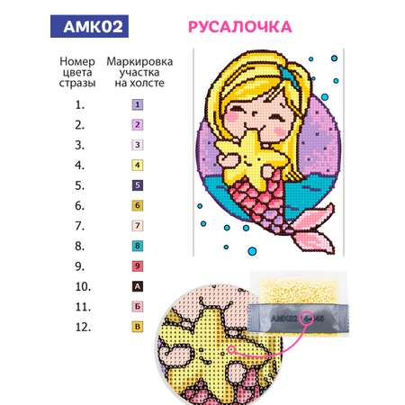 Алмазная мозаика KIKI Русалочка