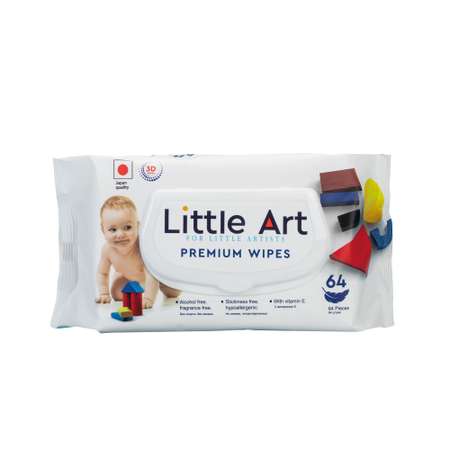 Влажные салфетки Little Art 64 шт.