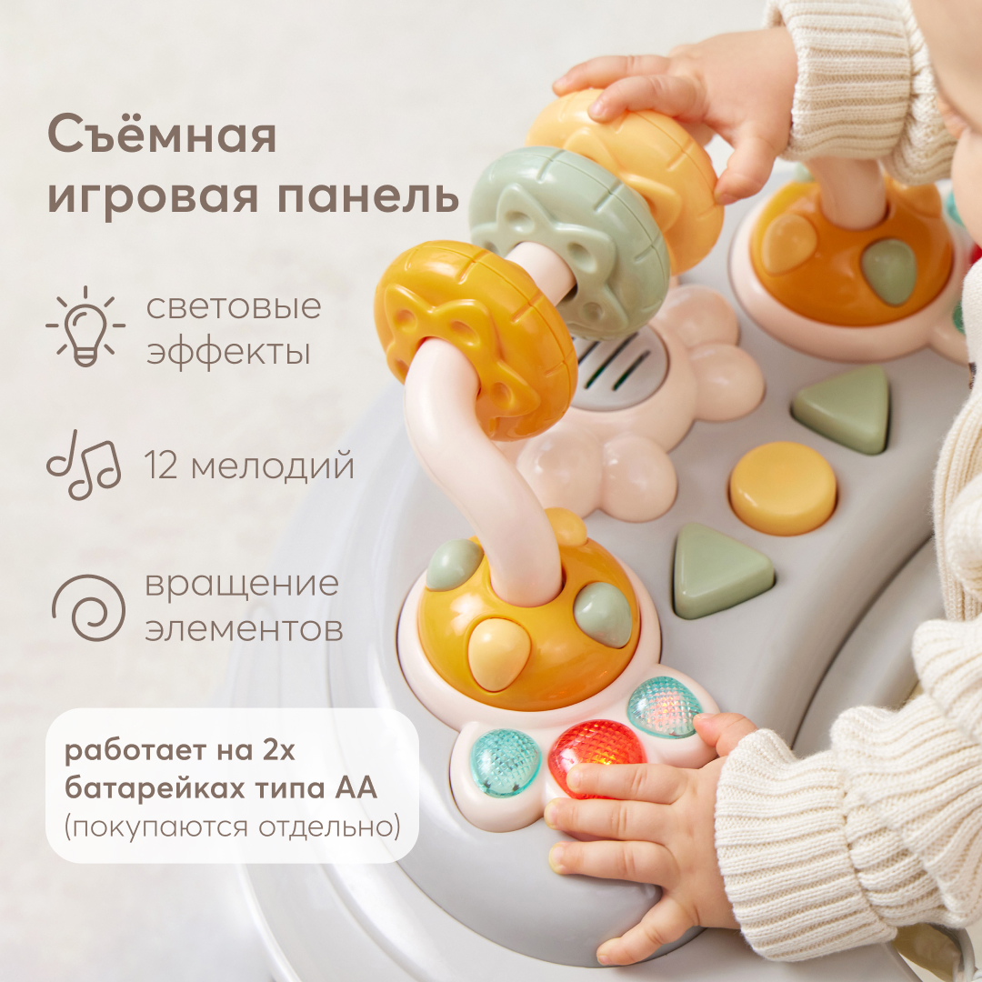 Ходунки Happy Baby Серый - фото 3