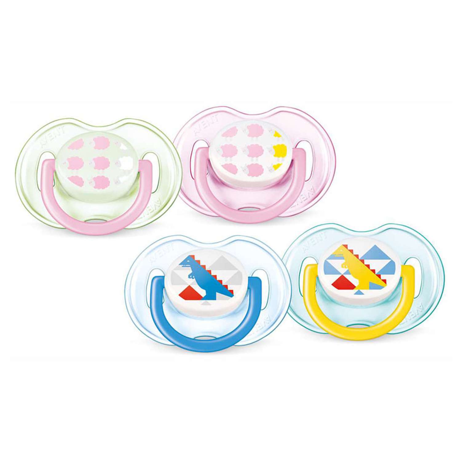 Пустышка Philips Avent Freeflow 0-6 мес 2 шт в ассортименте SCF172/18 - фото 1