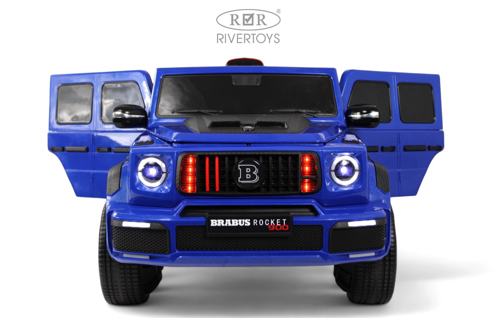 Электромобиль RIVERTOYS Mercedes Z999ZZ-BLUE С пультом ДУ - фото 2