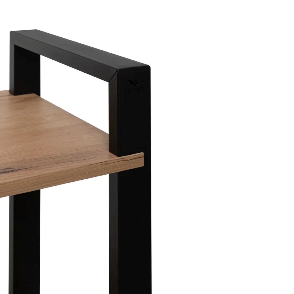 Стеллаж Leset Стилвуд 134 Черный/Дуб крафт золотой - фото 10