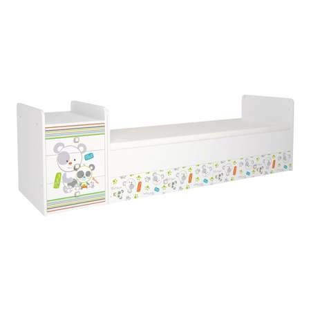 Детская кроватка Polini kids прямоугольная, без маятника (белый)