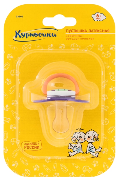 Пустышка Курносики ортодонтическая от 0 мес. в ассортименте - фото 18